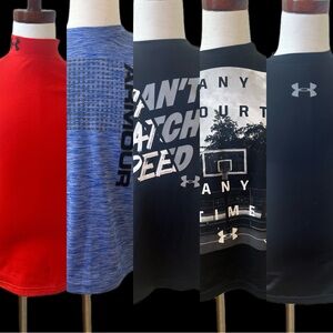 Under Armour Boys' Athletic Tops - Red, Blue, Black